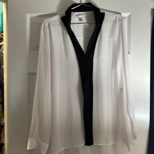 Kenneth Cole Sheer Blouse